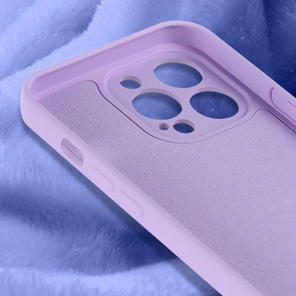 For iPhone 13 Pro 6.1 inch Rubberized TPU 2.2mm Thickness Anti-Drop Protective Shell Fiber Lining Anti-Scratch Cover