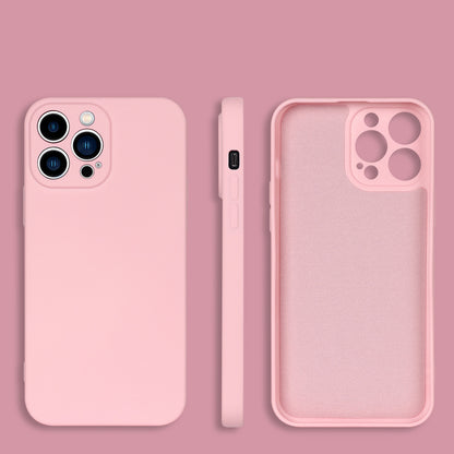 For iPhone 13 Pro 6.1 inch Rubberized TPU 2.2mm Thickness Anti-Drop Protective Shell Fiber Lining Anti-Scratch Cover