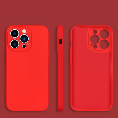 For iPhone 13 Pro 6.1 inch Rubberized TPU 2.2mm Thickness Anti-Drop Protective Shell Fiber Lining Anti-Scratch Cover