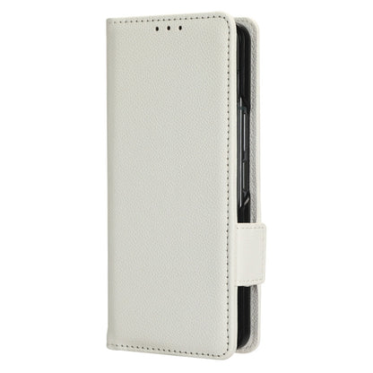 For Samsung Galaxy Z Fold3 5G Litchi Texture PU Leather Wallet Case Stand Function Dual Magnetic Clasp Flip Cover with Pen Holder