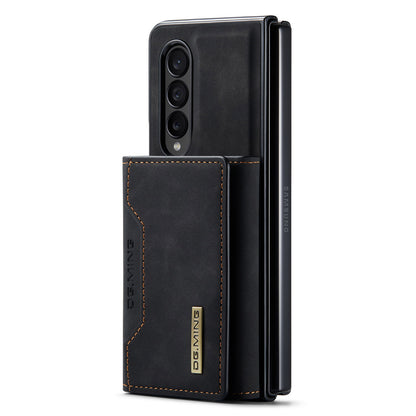DG.MING M2 Series Phone Case for Samsung Galaxy Z Fold3 5G Shockproof Case Magnetic Absorption Detachable Wallet Phone Case Kickstand Protective Cover