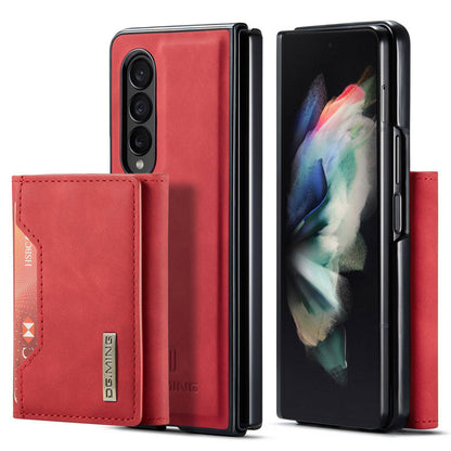 DG.MING M2 Series Phone Case for Samsung Galaxy Z Fold3 5G Shockproof Case Magnetic Absorption Detachable Wallet Phone Case Kickstand Protective Cover