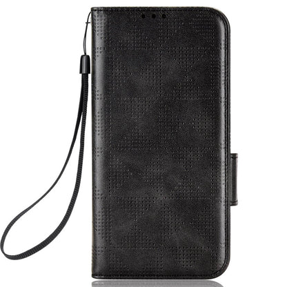 For Honor X9 5G / X30 5G / Magic4 Lite 5G Imprinted Triangle Pattern PU Leather Magnetic Flip Cover Stand Hand Strap Wallet Purse Case
