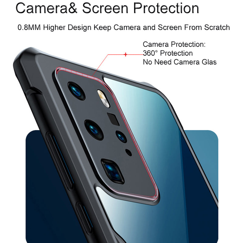 XUNDD Beetle Series Phone Case for Huawei P40 Pro, TPU + Acrylic Precise Cutouts Shockproof Cell Phone Back Cover