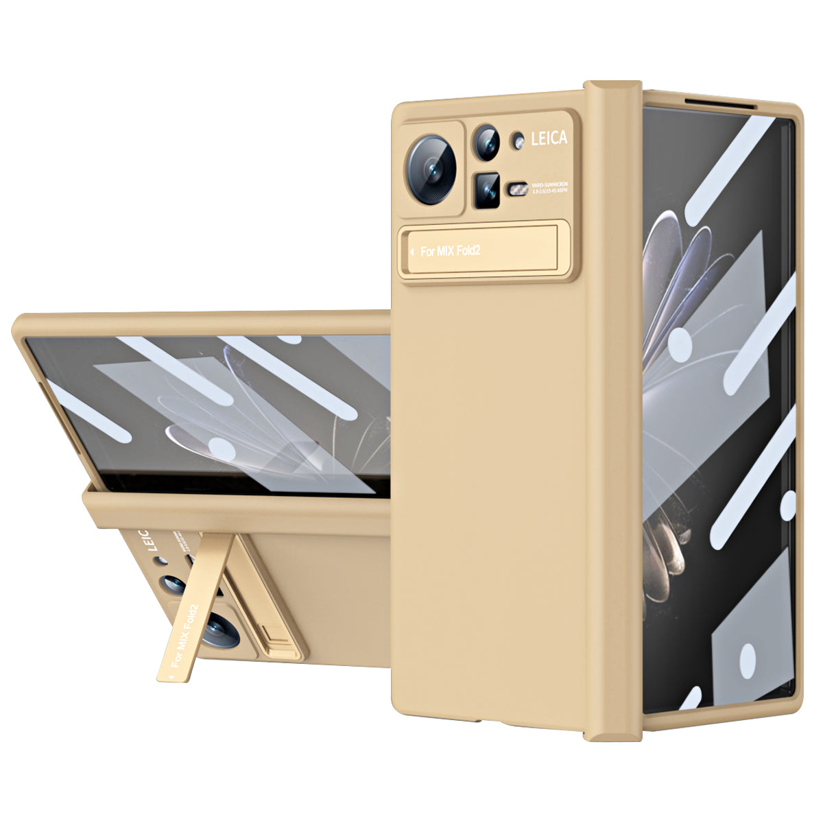 For Xiaomi Mix Fold 2 5G Phone Case Folding Anti-drop Phone Cover Hard PC Phone Case with Kickstand