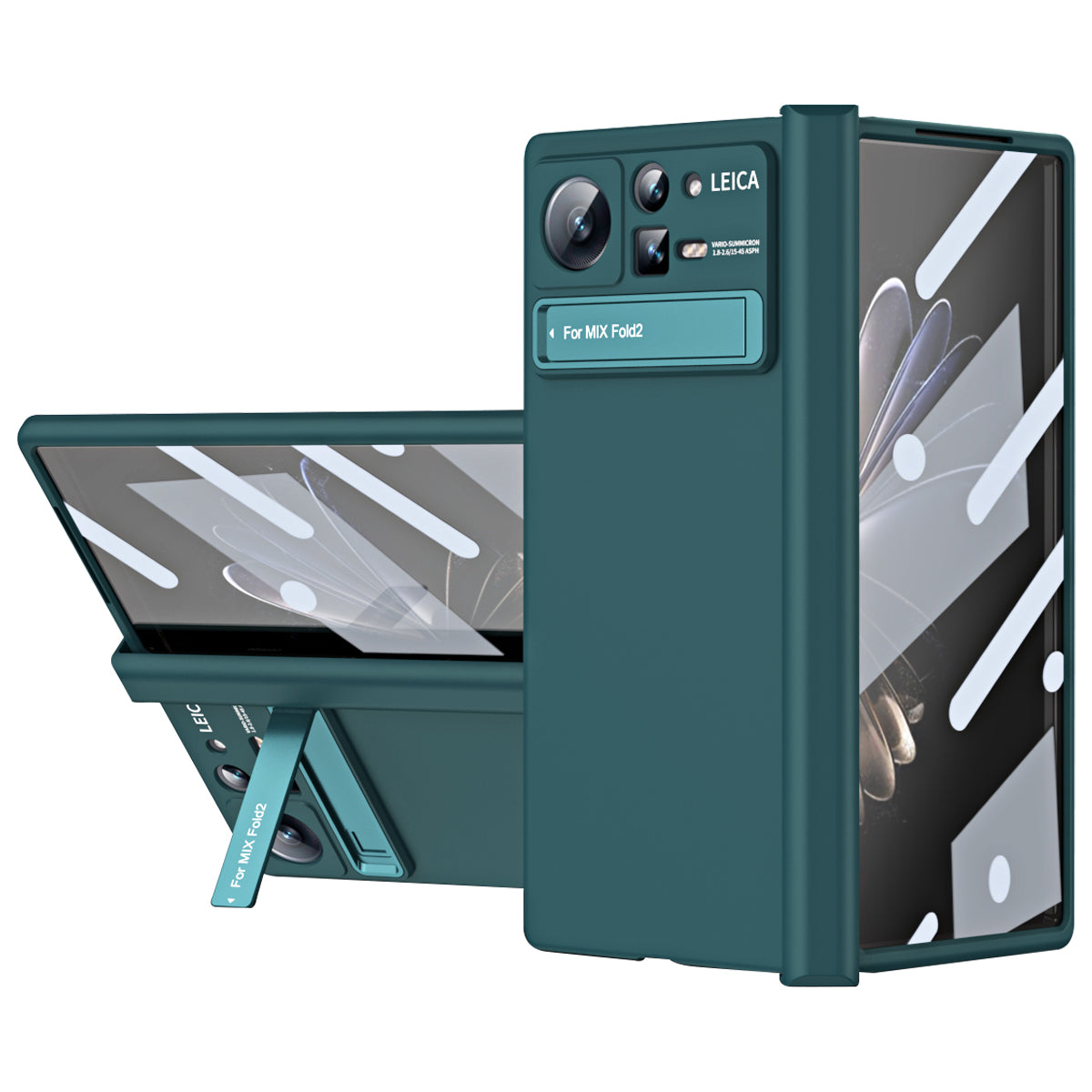 For Xiaomi Mix Fold 2 5G Phone Case Folding Anti-drop Phone Cover Hard PC Phone Case with Kickstand