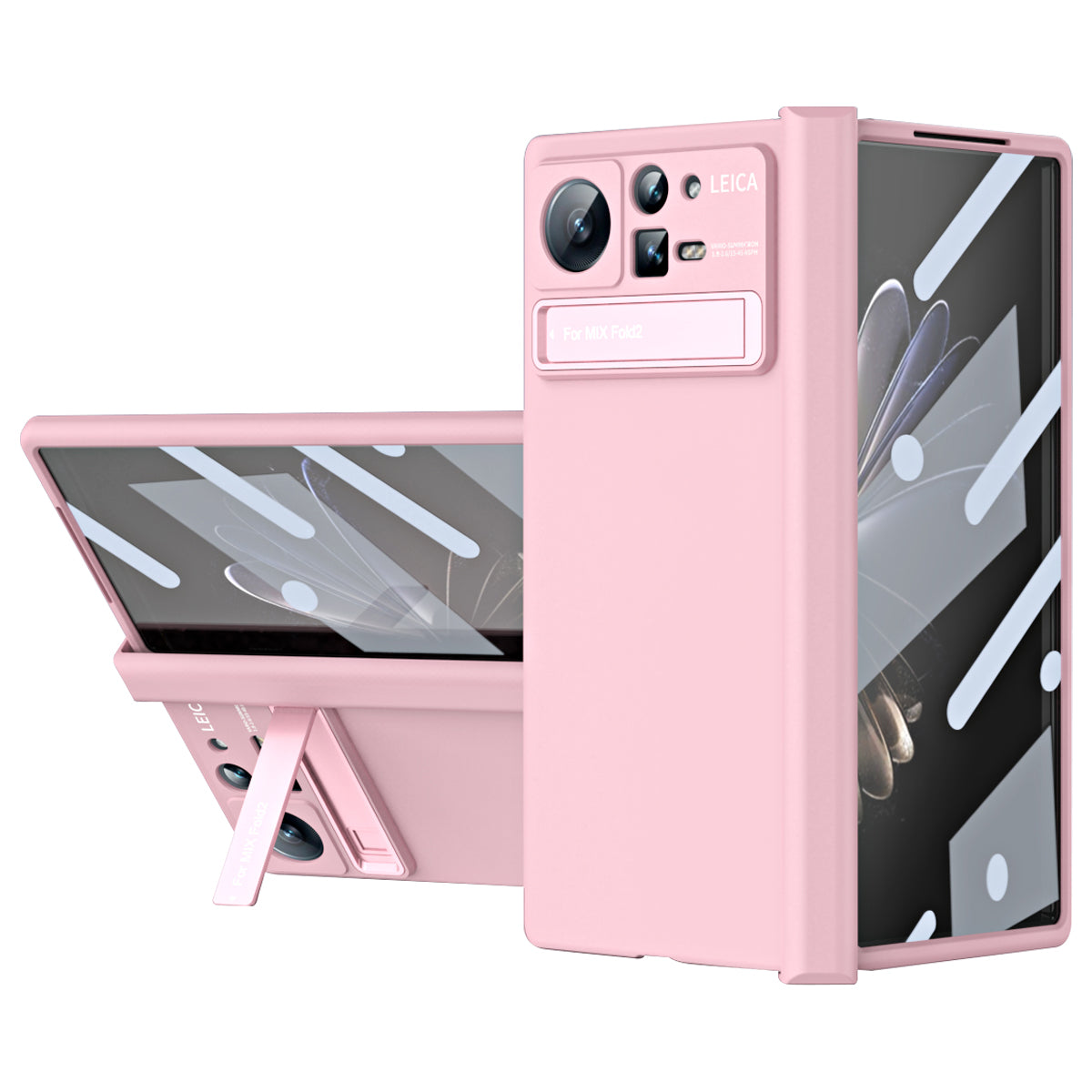 For Xiaomi Mix Fold 2 5G Phone Case Folding Anti-drop Phone Cover Hard PC Phone Case with Kickstand