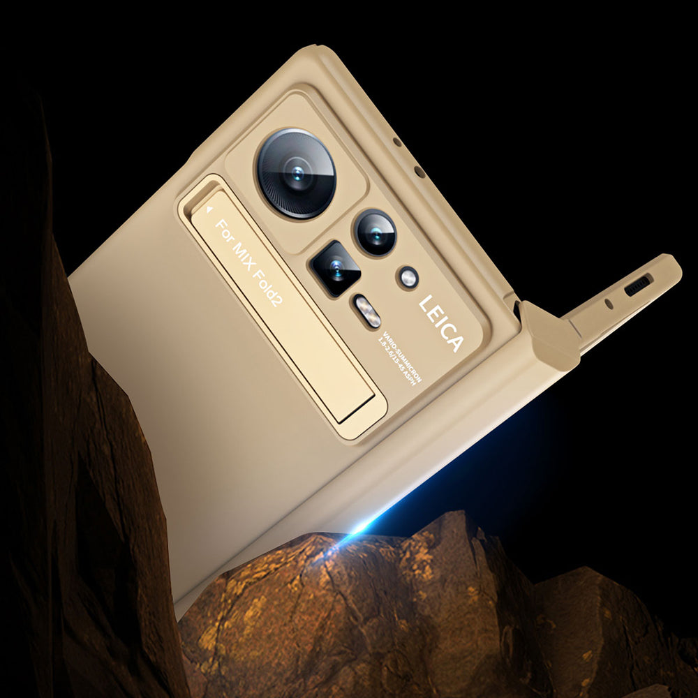 For Xiaomi Mix Fold 2 5G Phone Case Folding Anti-drop Phone Cover Hard PC Phone Case with Kickstand