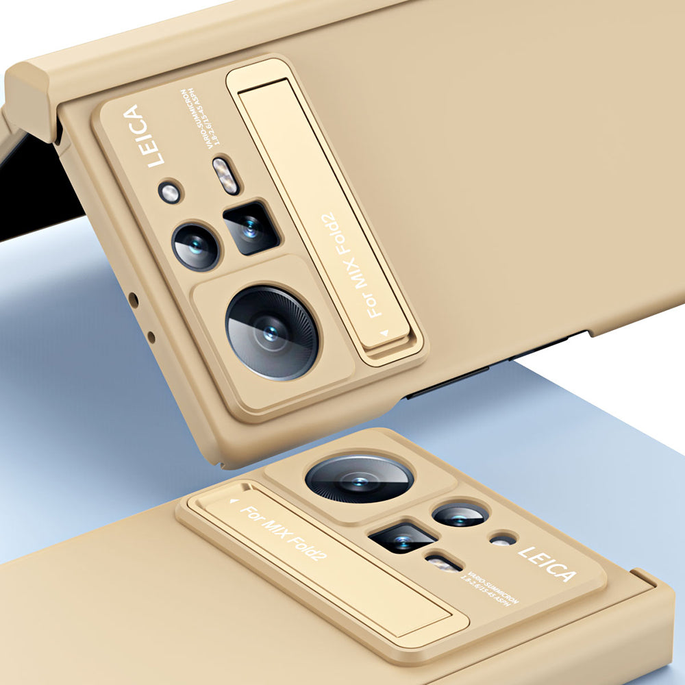 For Xiaomi Mix Fold 2 5G Phone Case Folding Anti-drop Phone Cover Hard PC Phone Case with Kickstand