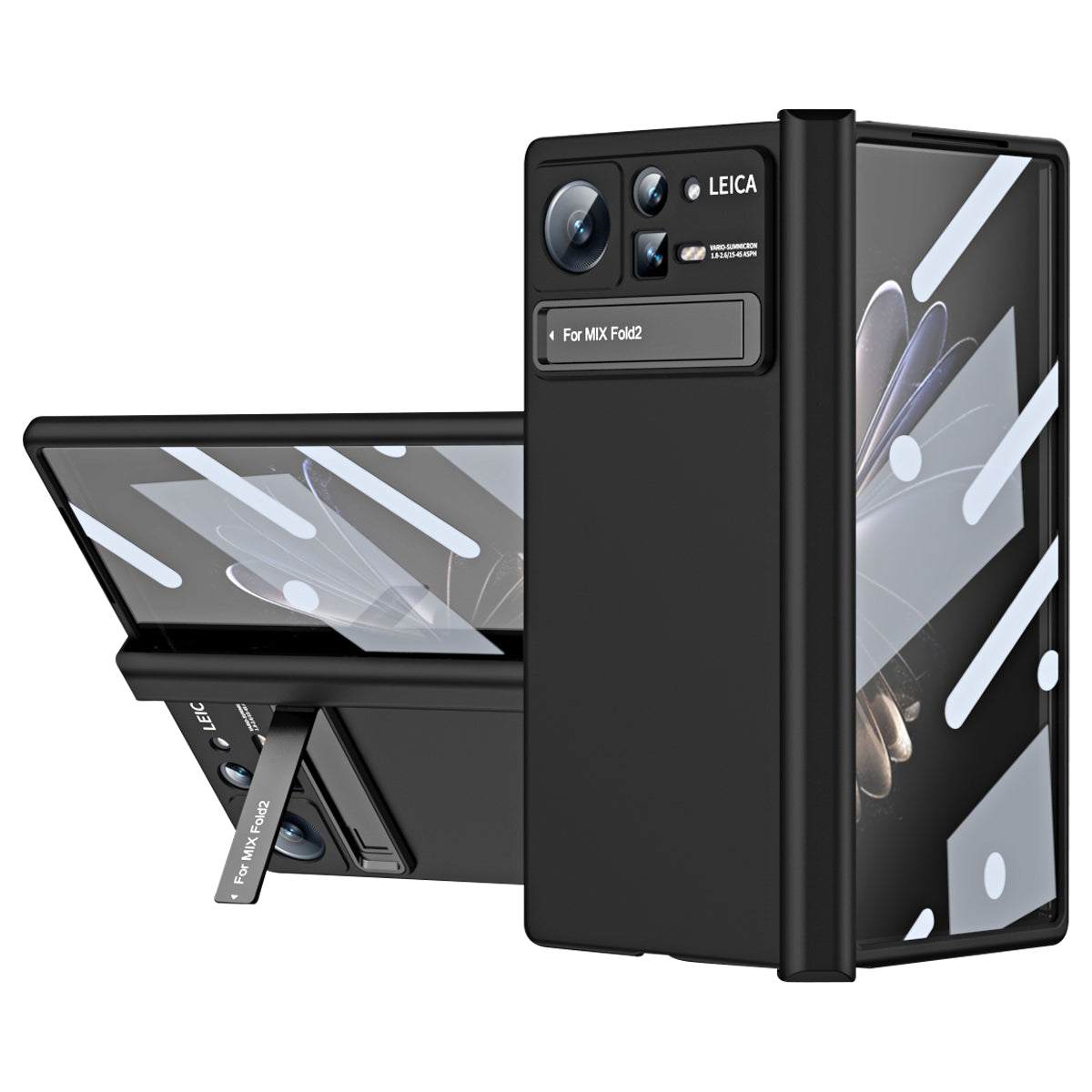 For Xiaomi Mix Fold 2 5G Phone Case Folding Anti-drop Phone Cover Hard PC Phone Case with Kickstand