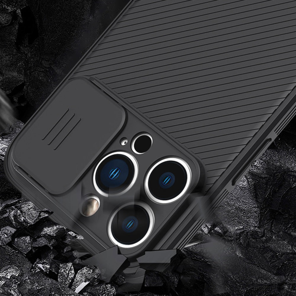 For iPhone 13 Pro 6.1 inch Cell Phone Case PC+TPU Mobile Cover Compatible with MagSafe Slide Camera Protection Shell