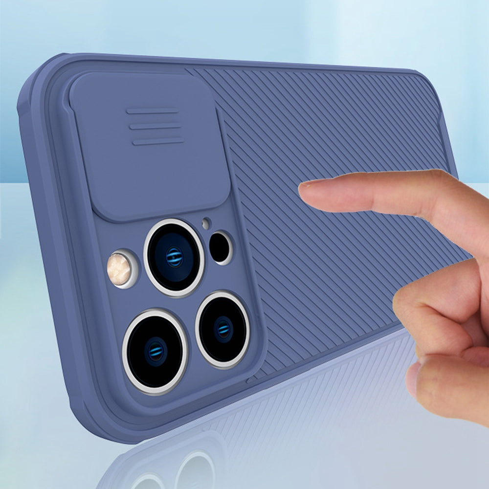 For iPhone 13 Pro 6.1 inch Cell Phone Case PC+TPU Mobile Cover Compatible with MagSafe Slide Camera Protection Shell