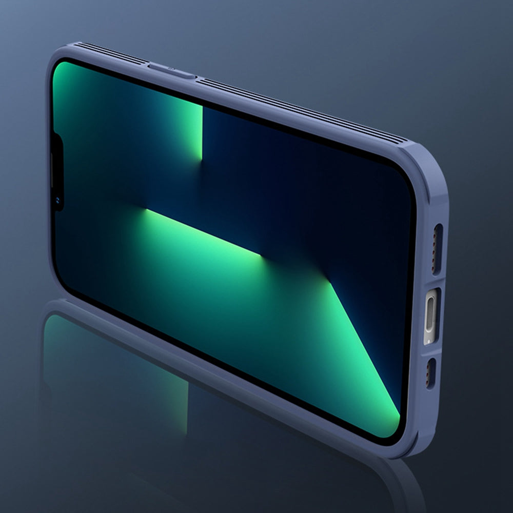 For iPhone 13 Pro 6.1 inch Cell Phone Case PC+TPU Mobile Cover Compatible with MagSafe Slide Camera Protection Shell