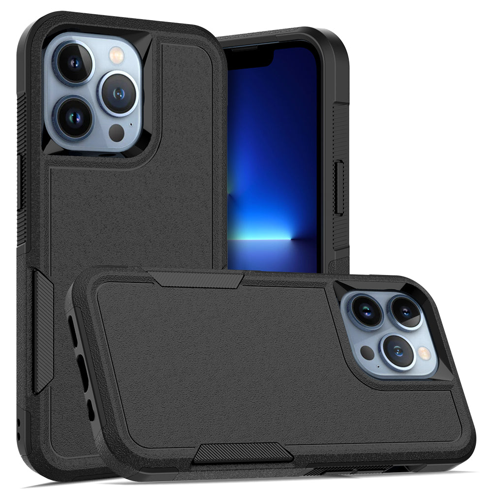 For iPhone 13 Pro 6.1 inch Anti-dust Drop Protection Phone Case Hard PC + Soft TPU Anti-scratch Phone Cover