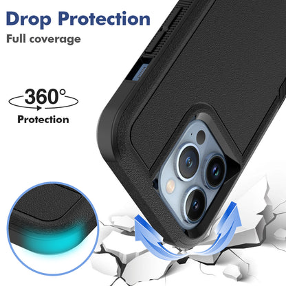 For iPhone 13 Pro 6.1 inch Anti-dust Drop Protection Phone Case Hard PC + Soft TPU Anti-scratch Phone Cover