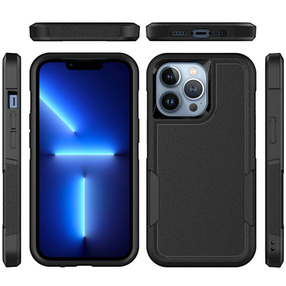 For iPhone 13 Pro 6.1 inch Anti-dust Drop Protection Phone Case Hard PC + Soft TPU Anti-scratch Phone Cover