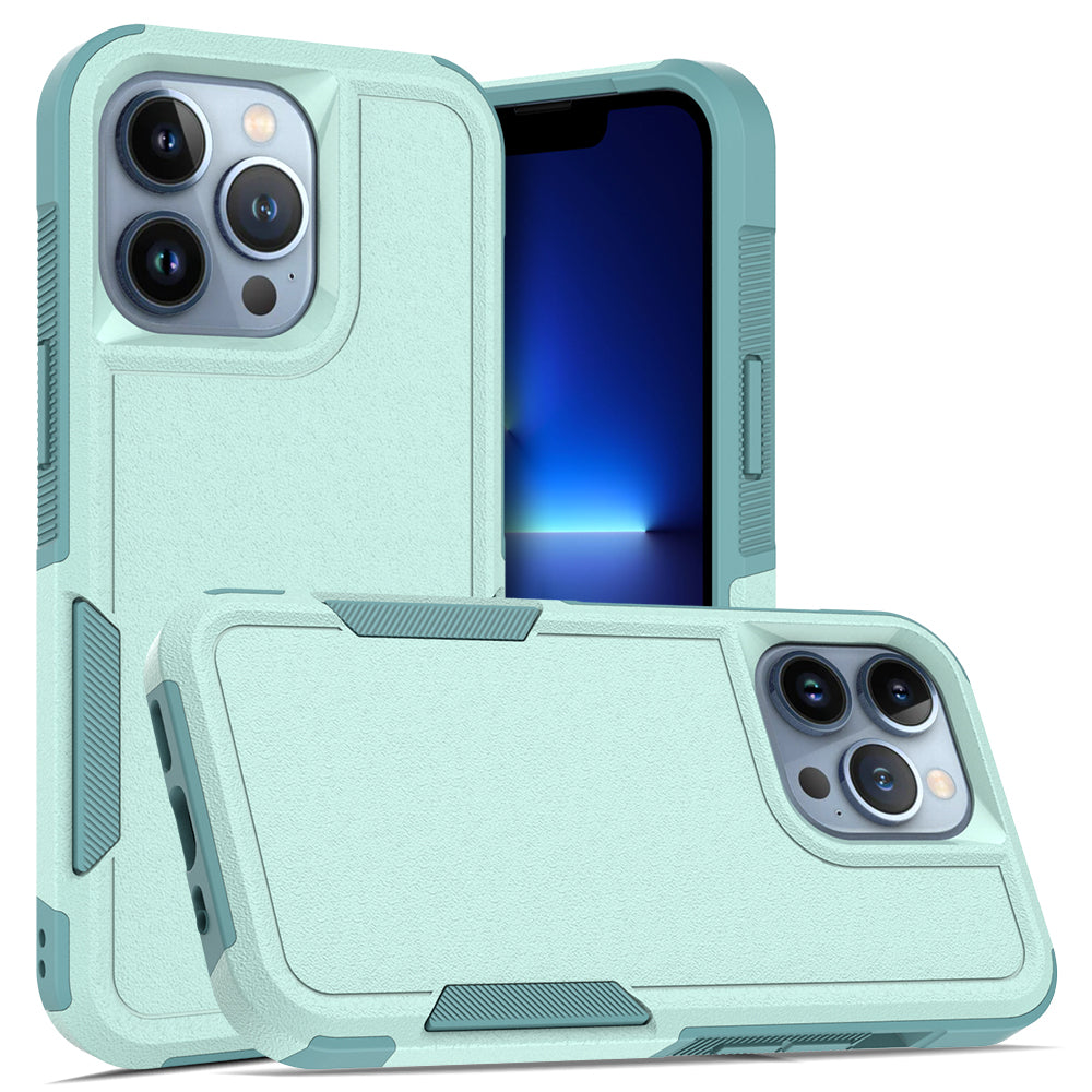 For iPhone 13 Pro 6.1 inch Anti-dust Drop Protection Phone Case Hard PC + Soft TPU Anti-scratch Phone Cover