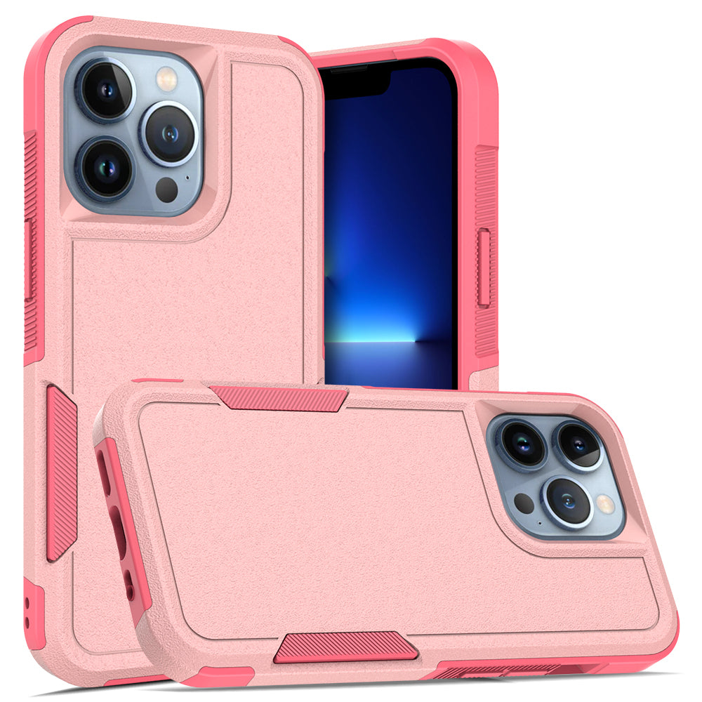 For iPhone 13 Pro 6.1 inch Anti-dust Drop Protection Phone Case Hard PC + Soft TPU Anti-scratch Phone Cover