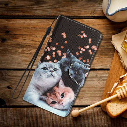For Samsung Galaxy A12 Cross Texture Full Protection Stand Wallet Case Pattern Printing PU Leather Phone Cover