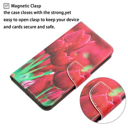 For Samsung Galaxy A12 Cross Texture Full Protection Stand Wallet Case Pattern Printing PU Leather Phone Cover