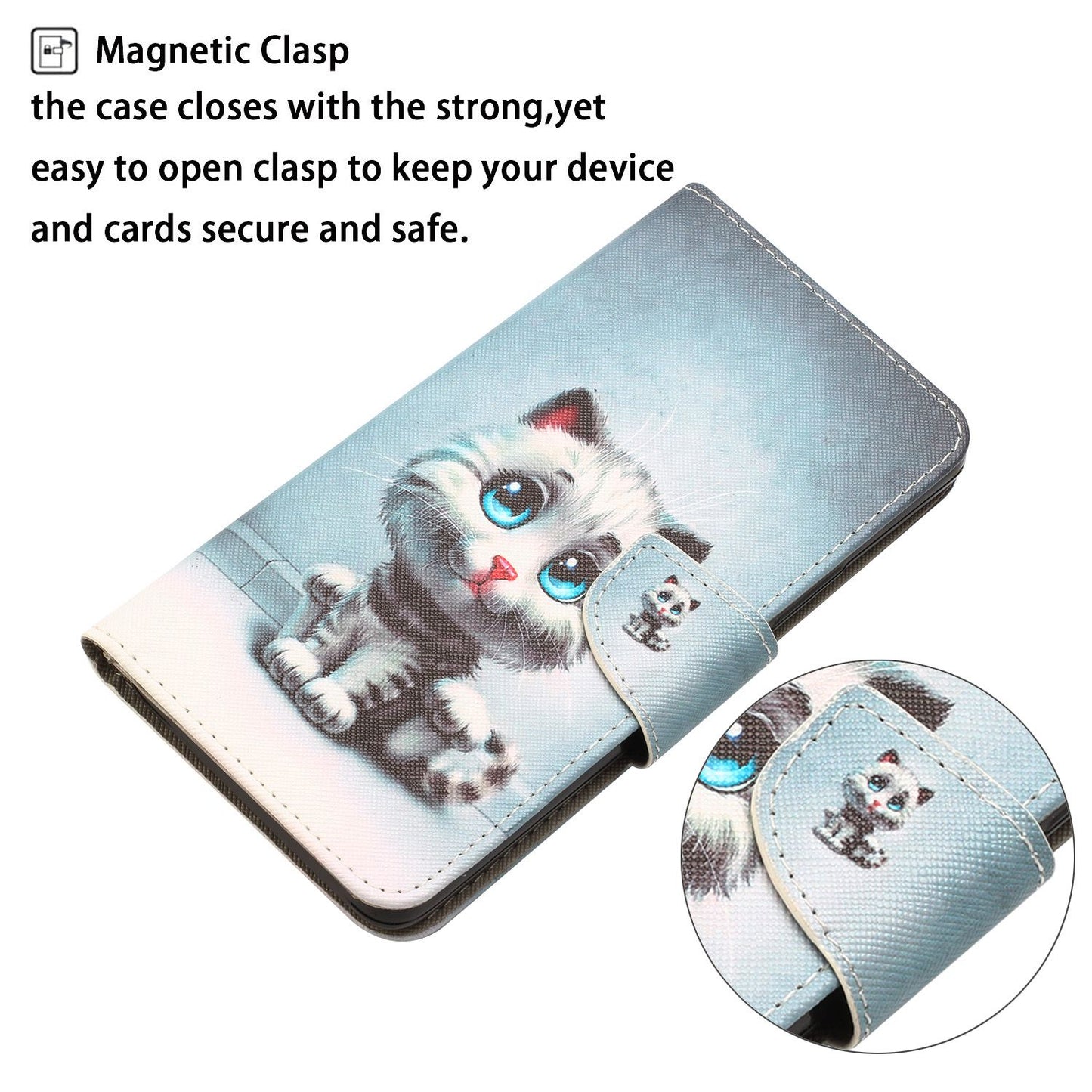 For Samsung Galaxy A52 4G / 5G / A52s 5G Pattern Printing Stand Wallet Cover Cross Texture PU Leather Anti-drop Phone Case