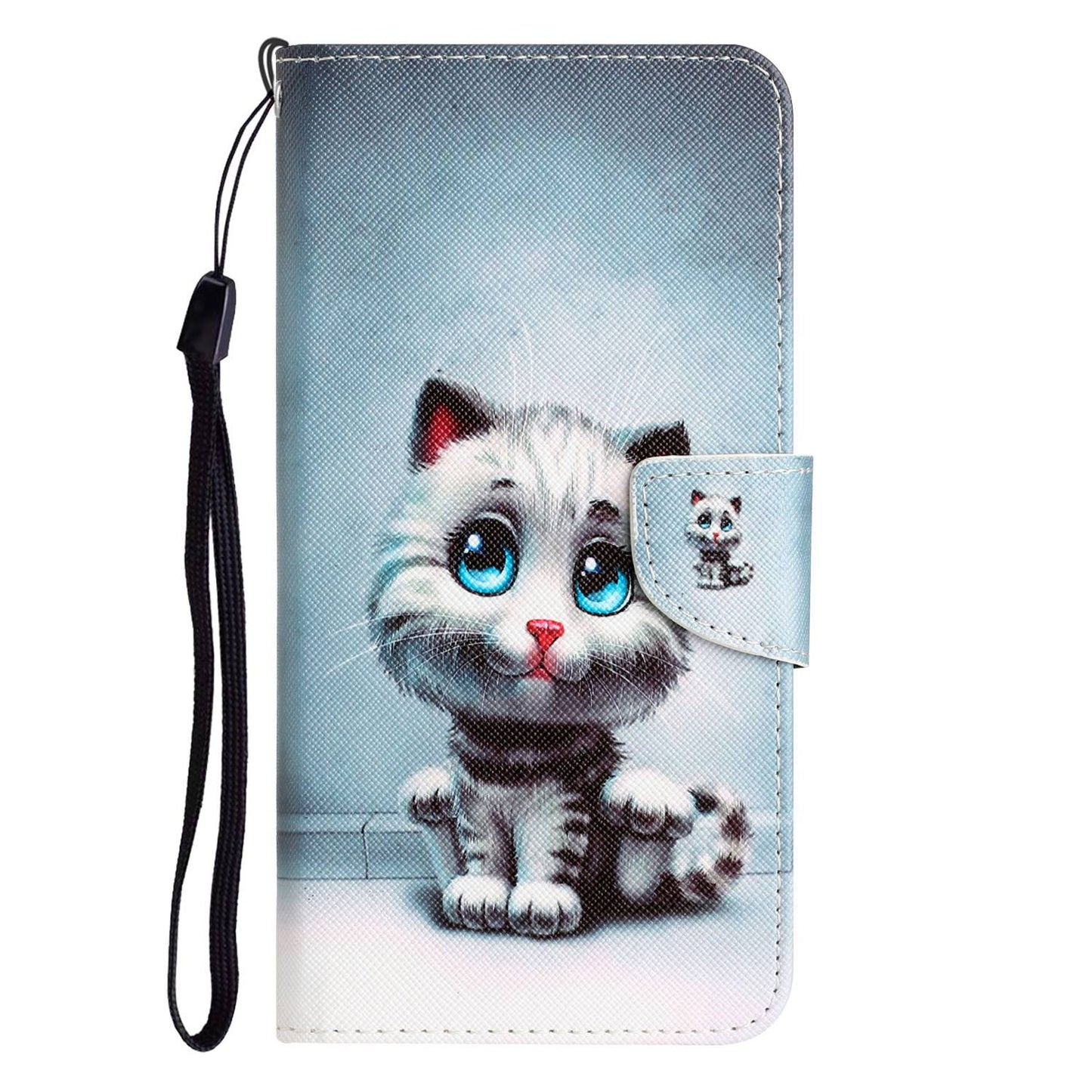 For Samsung Galaxy A52 4G / 5G / A52s 5G Pattern Printing Stand Wallet Cover Cross Texture PU Leather Anti-drop Phone Case