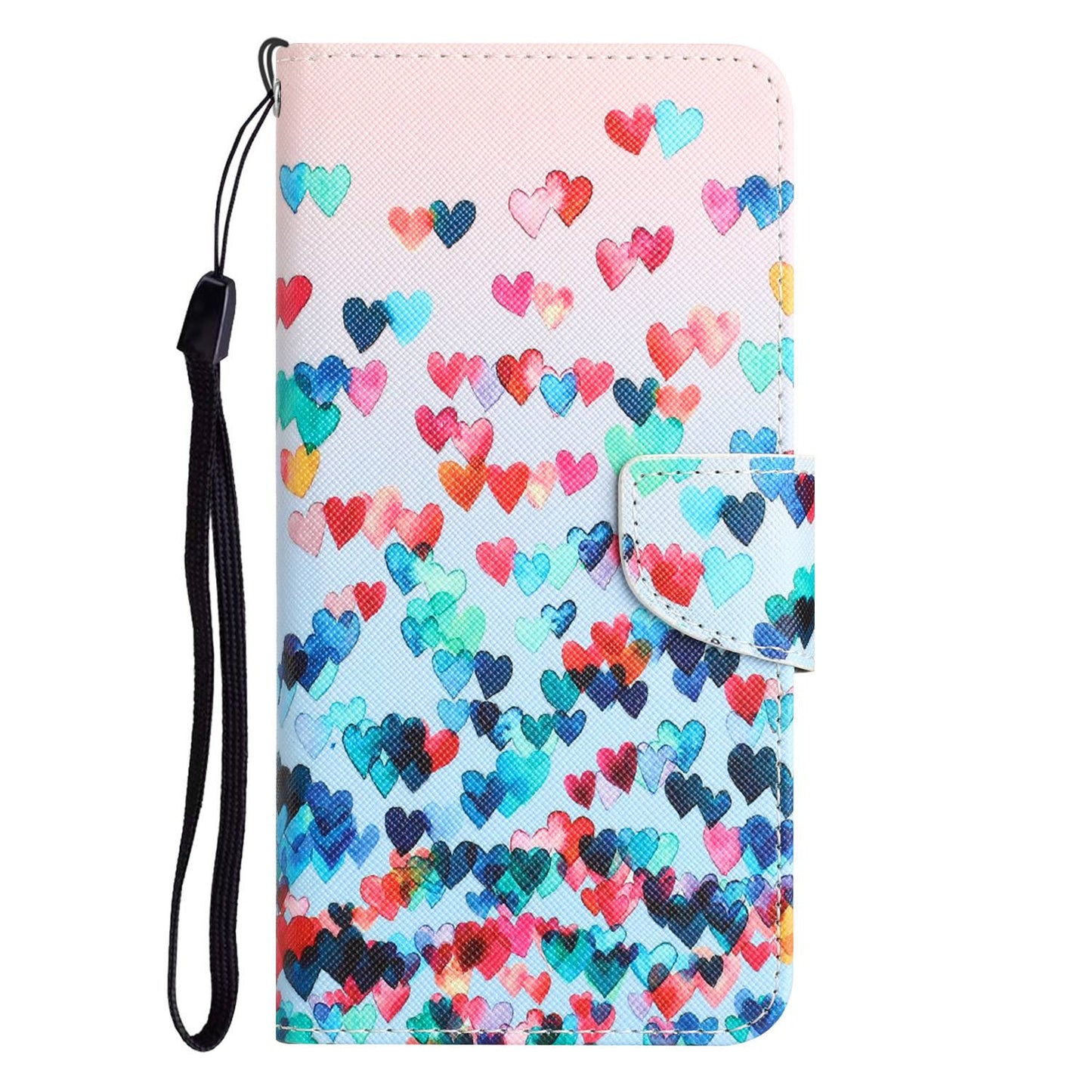 For Samsung Galaxy A52 4G / 5G / A52s 5G Pattern Printing Stand Wallet Cover Cross Texture PU Leather Anti-drop Phone Case