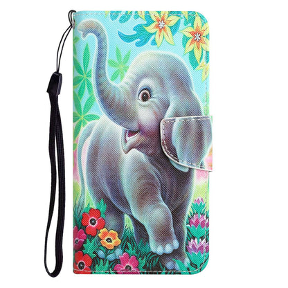 For Samsung Galaxy A52 4G / 5G / A52s 5G Pattern Printing Stand Wallet Cover Cross Texture PU Leather Anti-drop Phone Case