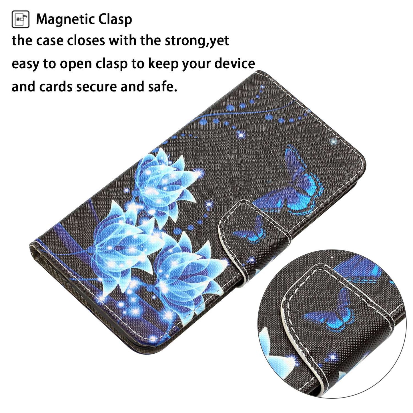 For Samsung Galaxy A52 4G / 5G / A52s 5G Pattern Printing Stand Wallet Cover Cross Texture PU Leather Anti-drop Phone Case