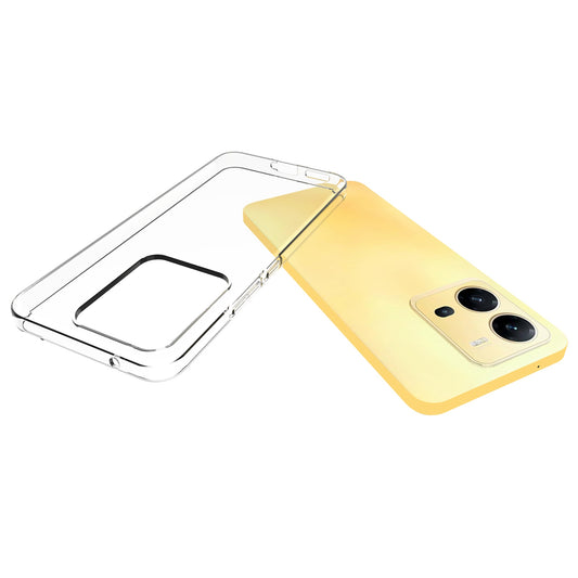 10Pcs / Pack Inner Watermark-Free Phone Cover for vivo V25 5G, Crystal Clear Well-protected Soft TPU Case