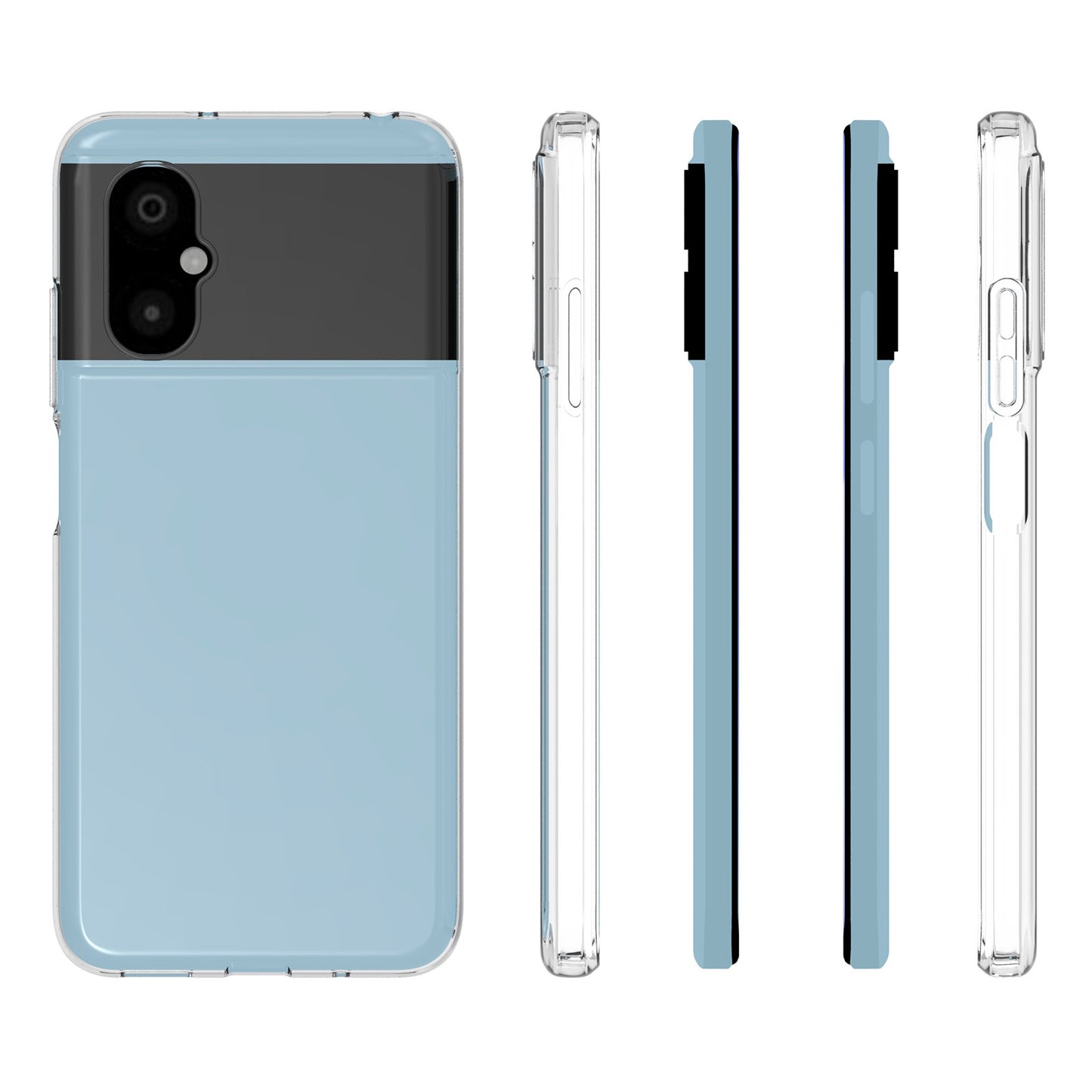 10Pcs / Pack TPU Case for Xiaomi Poco M4 5G, Transparent Inner Watermark-Free Anti-scratch Cell Phone Cover