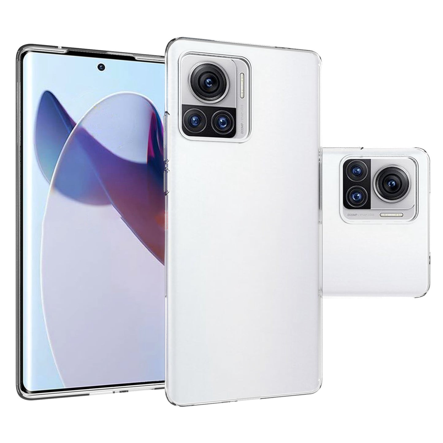 10Pcs / Pack For Motorola Moto X30 Pro 5G / Edge 30 Ultra 5G TPU Phone Case Inner Watermark-Free Shockproof Transparent Cover