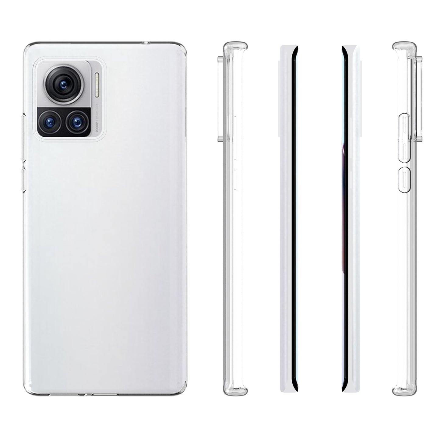 10Pcs / Pack For Motorola Moto X30 Pro 5G / Edge 30 Ultra 5G TPU Phone Case Inner Watermark-Free Shockproof Transparent Cover