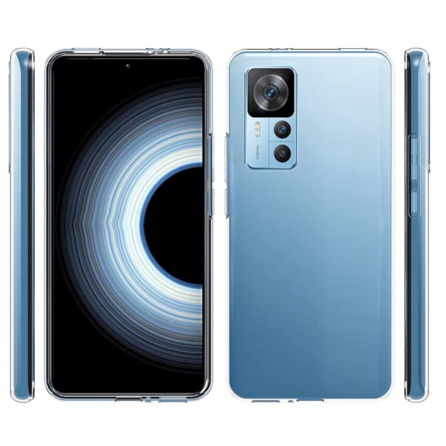 10Pcs / Pack For Xiaomi Redmi K50 Ultra 5G Inner Watermark-Free Shockproof Phone Case Clear TPU Back Cover