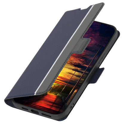 For Huawei Enjoy 50 Pro 4G / nova Y90 4G Twill Texture Side Magnetic Clasp PU Leather Stand Cover Card Slots Phone Case