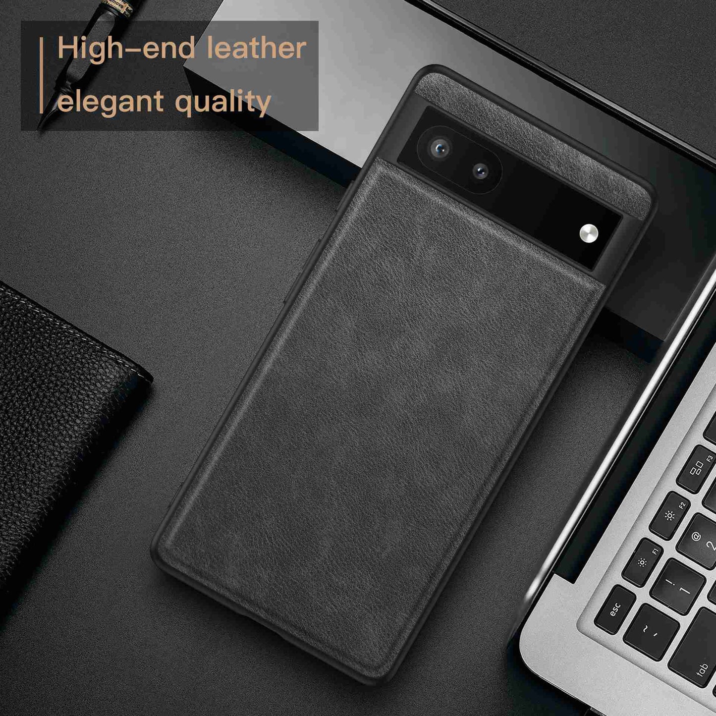 For Google Pixel 6a Retro Phone Case Multi-layer Protection TPU+PC+PU Leather Wear-resistant Phone Back Cover