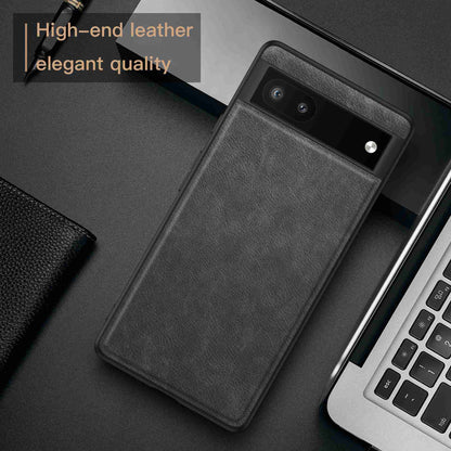 For Google Pixel 6a Retro Phone Case Multi-layer Protection TPU+PC+PU Leather Wear-resistant Phone Back Cover