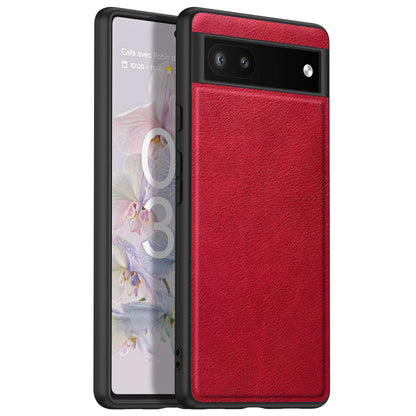 For Google Pixel 6a Retro Phone Case Multi-layer Protection TPU+PC+PU Leather Wear-resistant Phone Back Cover
