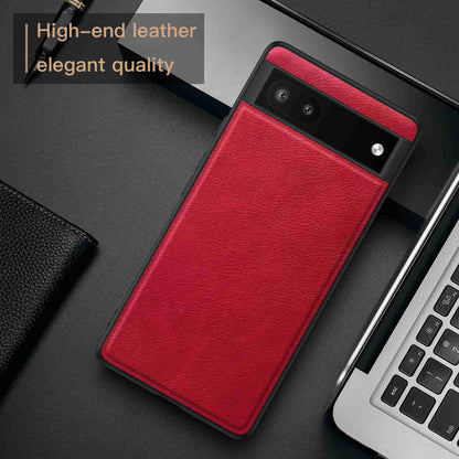 For Google Pixel 6a Retro Phone Case Multi-layer Protection TPU+PC+PU Leather Wear-resistant Phone Back Cover