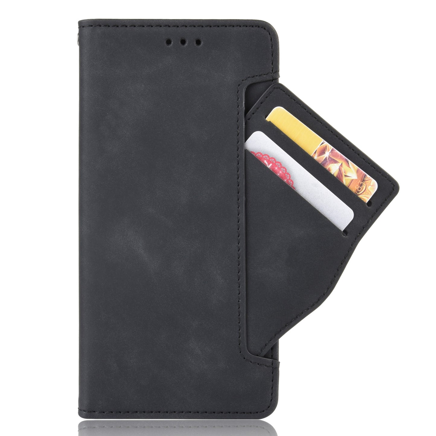 For Wiko Power U10 / Power U20 PU Leather Folio Wallet Cover Magnetic Closure Multiple Card Slots Stand Flip Cover