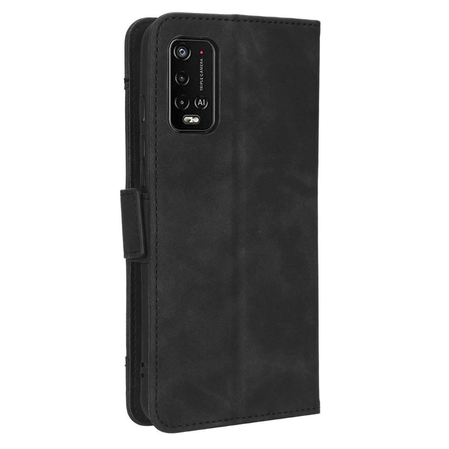 For Wiko Power U10 / Power U20 PU Leather Folio Wallet Cover Magnetic Closure Multiple Card Slots Stand Flip Cover