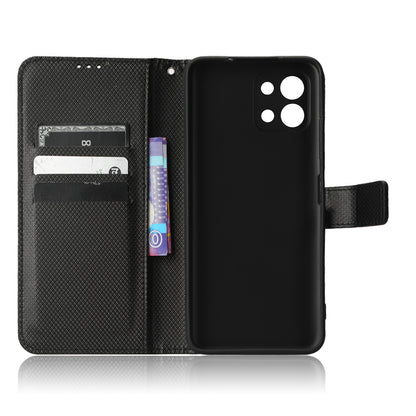 For Infinix Hot 11 2022 4G X675 Magnetic PU Leather Flip Cover Diamond Texture Wallet Stand Full Protective Folio Case