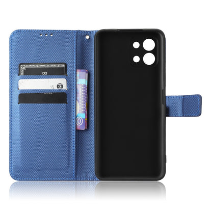 For Infinix Hot 11 2022 4G X675 Magnetic PU Leather Flip Cover Diamond Texture Wallet Stand Full Protective Folio Case