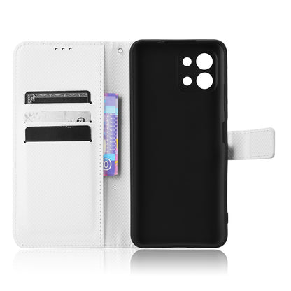 For Infinix Hot 11 2022 4G X675 Magnetic PU Leather Flip Cover Diamond Texture Wallet Stand Full Protective Folio Case