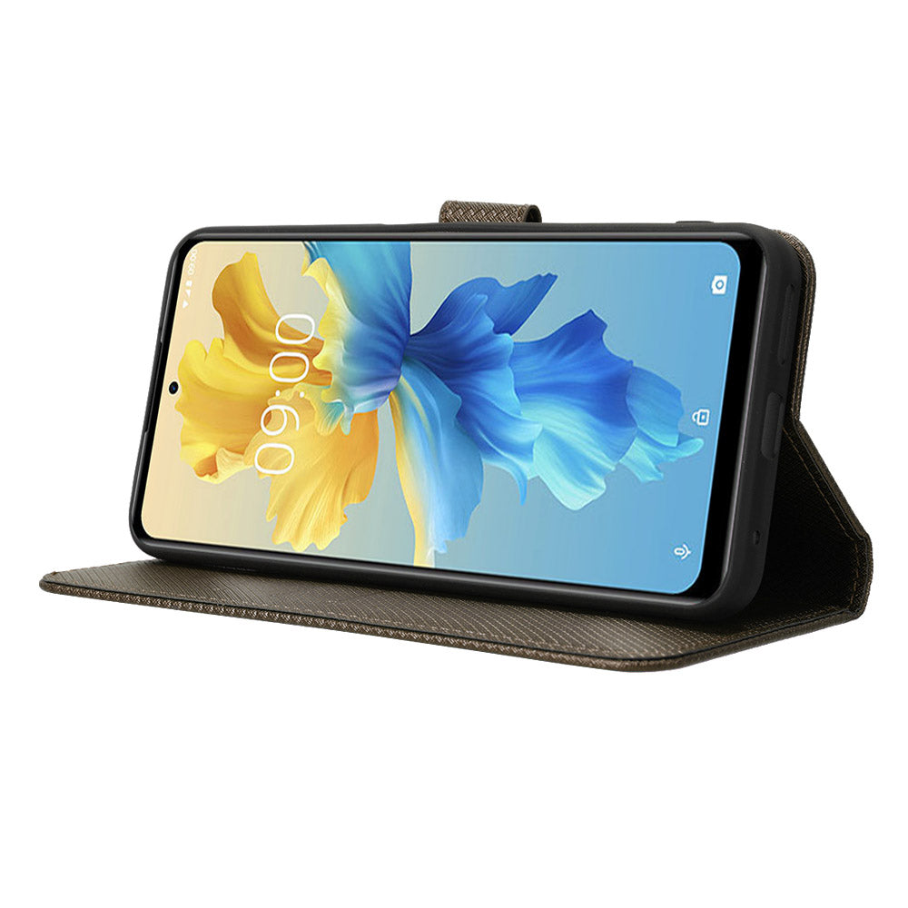 For Infinix Hot 11 2022 4G X675 Magnetic PU Leather Flip Cover Diamond Texture Wallet Stand Full Protective Folio Case