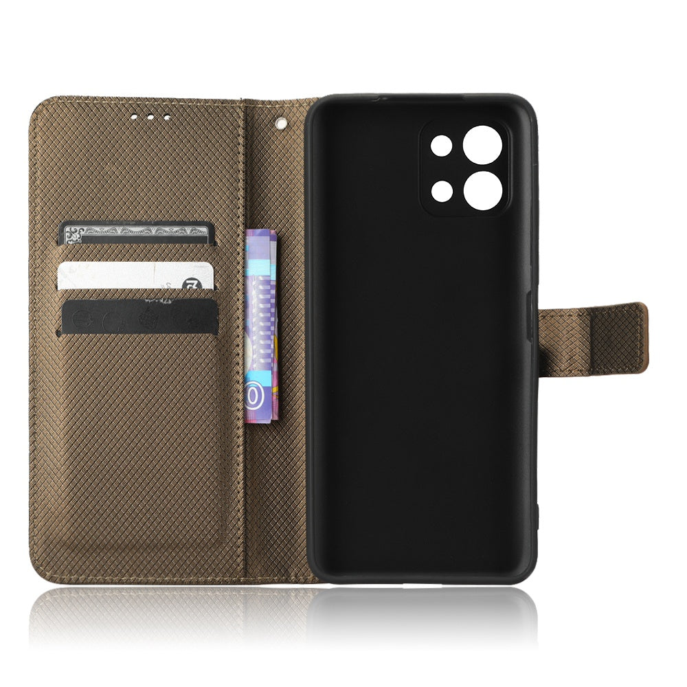 For Infinix Hot 11 2022 4G X675 Magnetic PU Leather Flip Cover Diamond Texture Wallet Stand Full Protective Folio Case