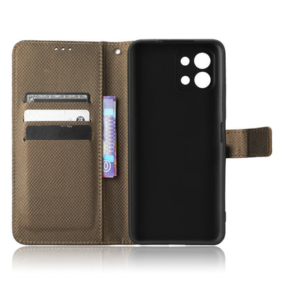 For Infinix Hot 11 2022 4G X675 Magnetic PU Leather Flip Cover Diamond Texture Wallet Stand Full Protective Folio Case