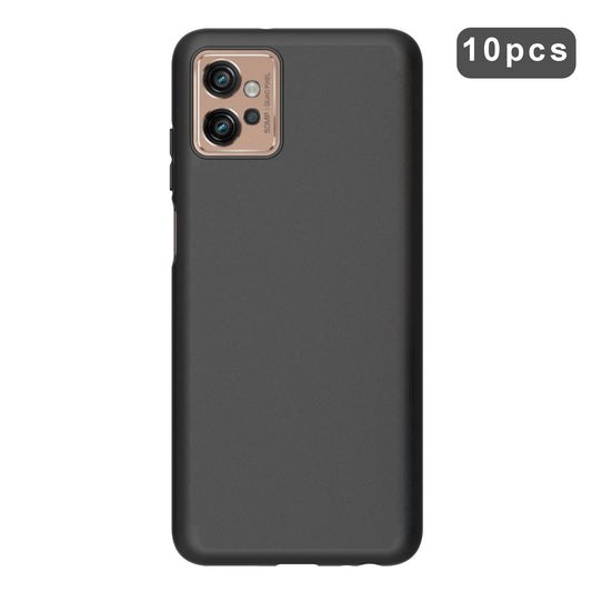 10Pcs / Pack For Motorola Moto G32 4G Thickened Soft TPU Phone Case Anti-fall Protective Phone Back Cover