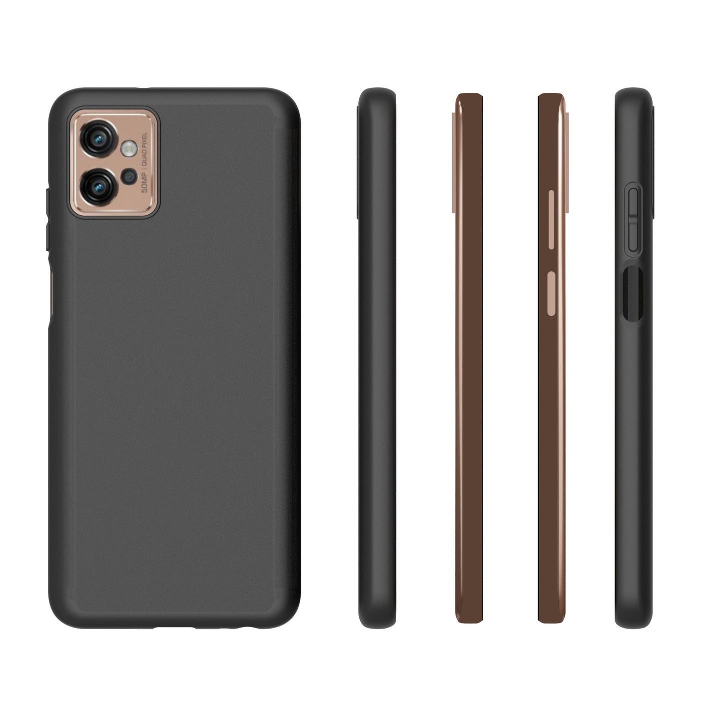 10Pcs / Pack For Motorola Moto G32 4G Thickened Soft TPU Phone Case Anti-fall Protective Phone Back Cover