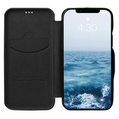 VIETAO For iPhone 13 Pro 6.1 inch Phone Case Anti-Fall Shockproof Case PU Leather Phone Cover with Stand / Card Holder